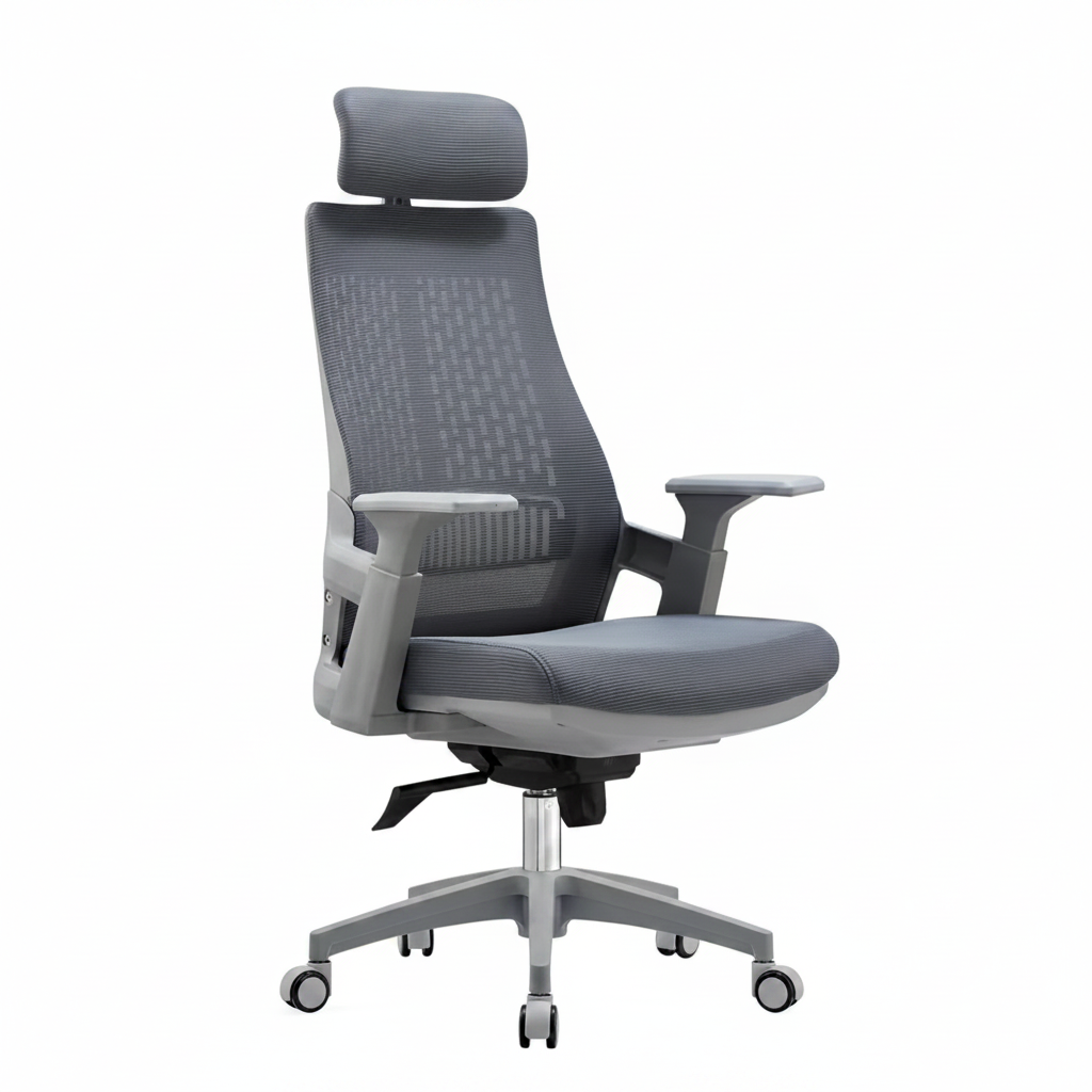 A2020 Grey Chair - 3/4 View