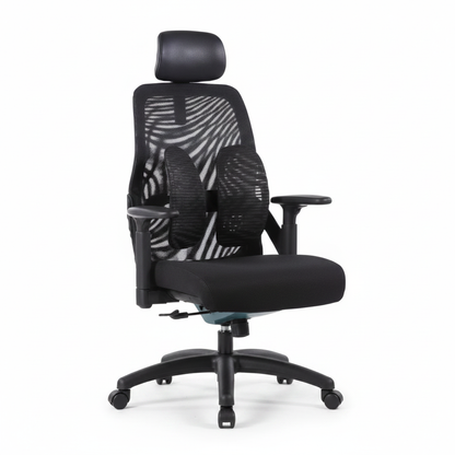 W4544 Black Office Chair - 3/4 Angle
